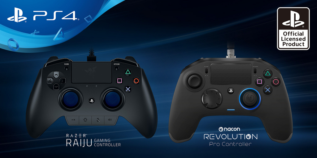 Razer Raiju и Nacon Revolution для игровой приставки Sony